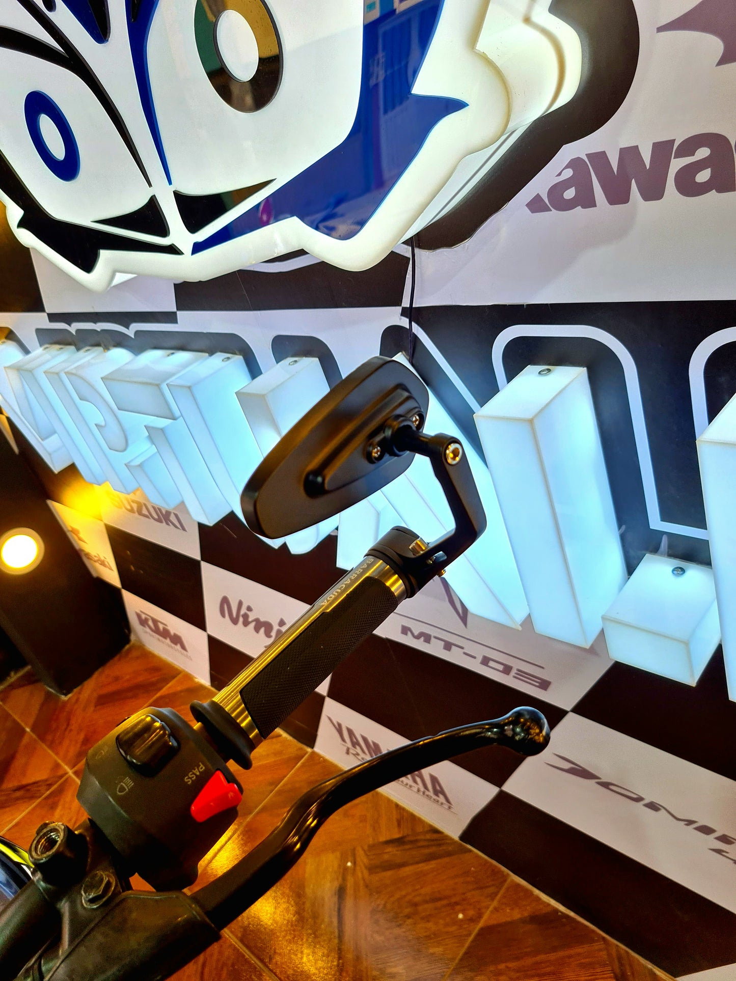 ESPEJOS CAFE RACER SUZUKI GIXXER 150 - 250 FI NAKED
