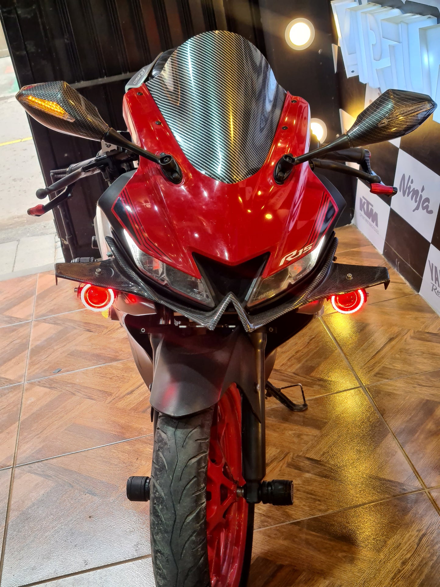 ESPEJOS CON DIRECCIONALES YAMAHA R15V3