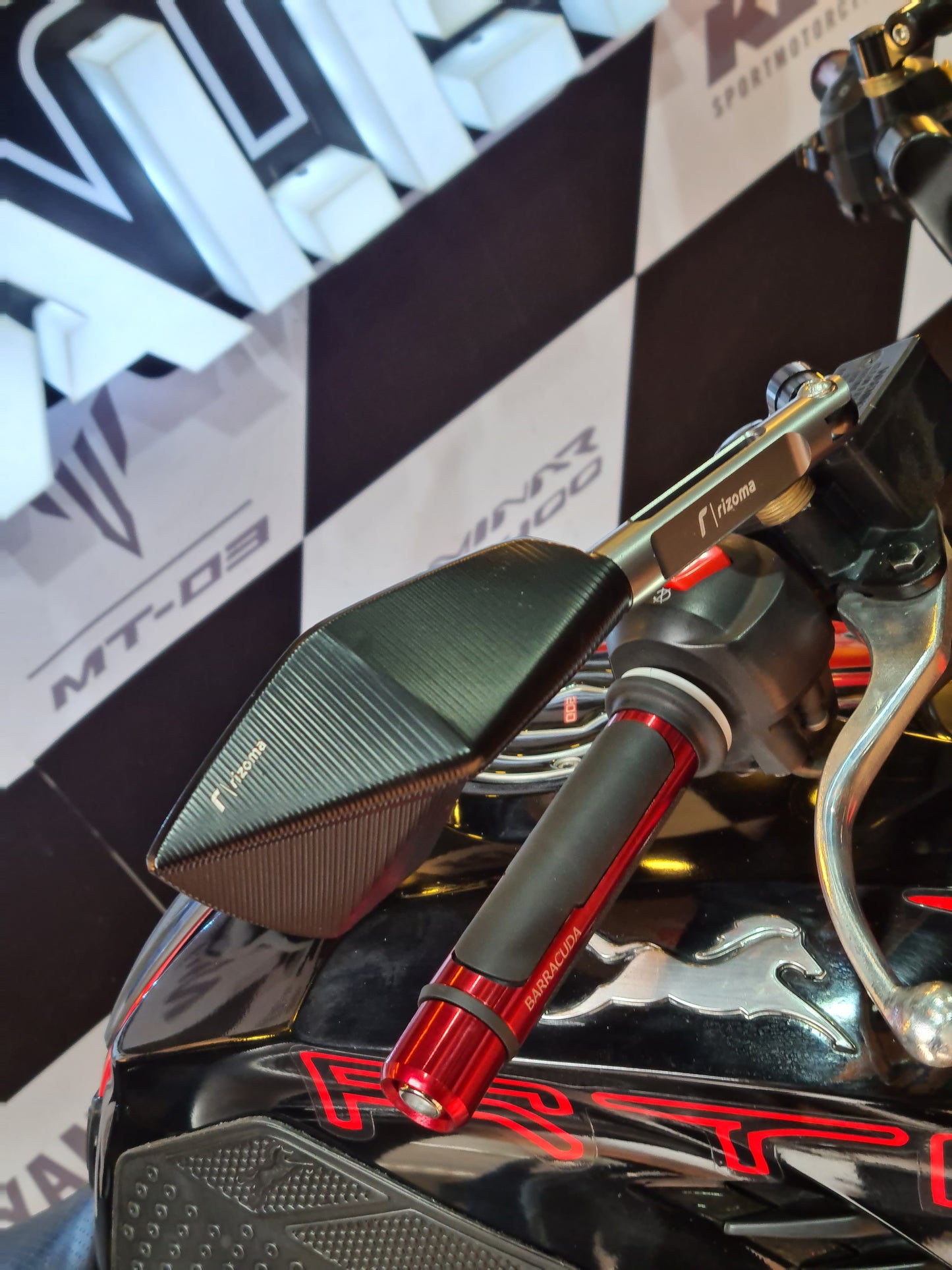 ESPEJOS RIZOMA 5 PUNTAS APACHE200 - 180 - 160