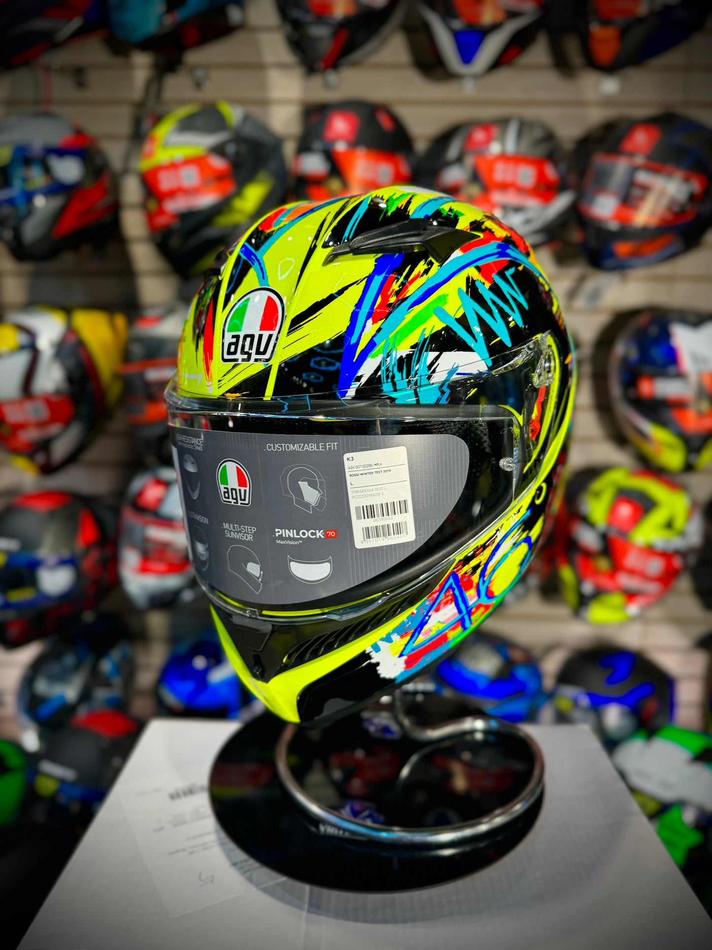 AGV K3 ROSSI WINTER TEST 2019