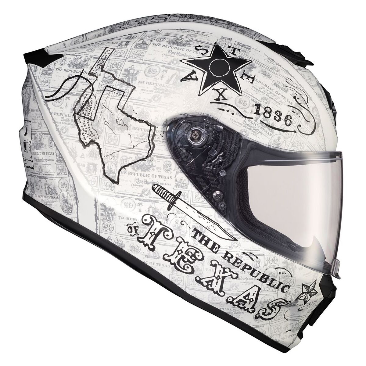 SCORPION EXO-R420 LONE STAR WHITE
