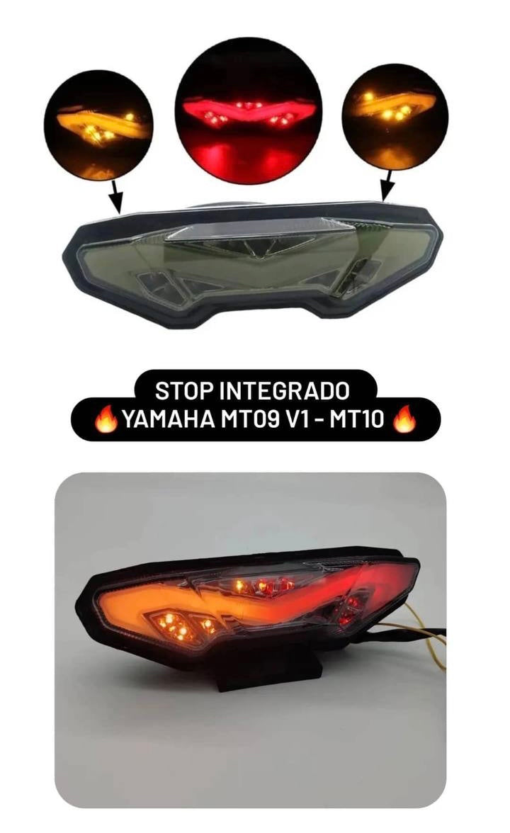 STOP INTEGRADO YAMAHA MT09 V1 - MT10