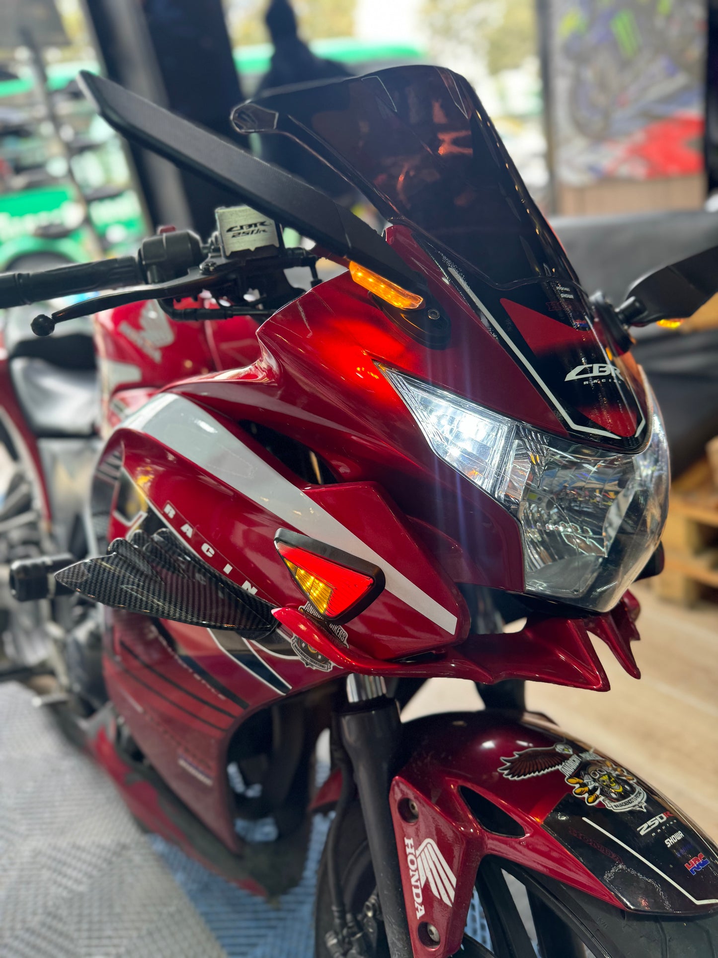 DIRECCIONALES LED NEON HONDA CBR250
