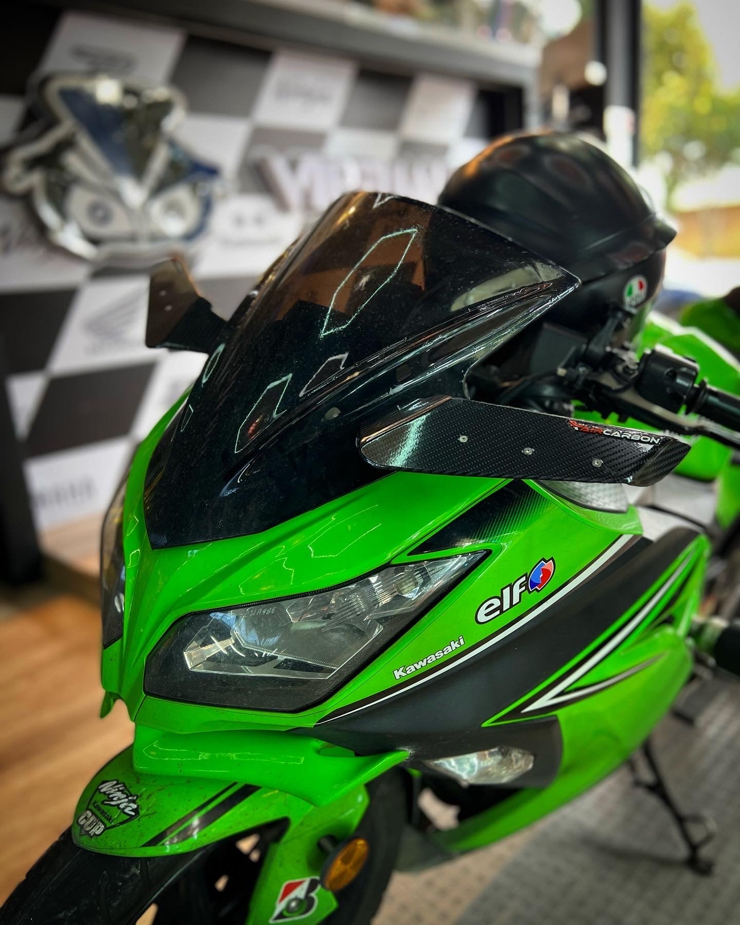 ESPEJOS ALERON CARBON KAWASAKI NINJA300-250