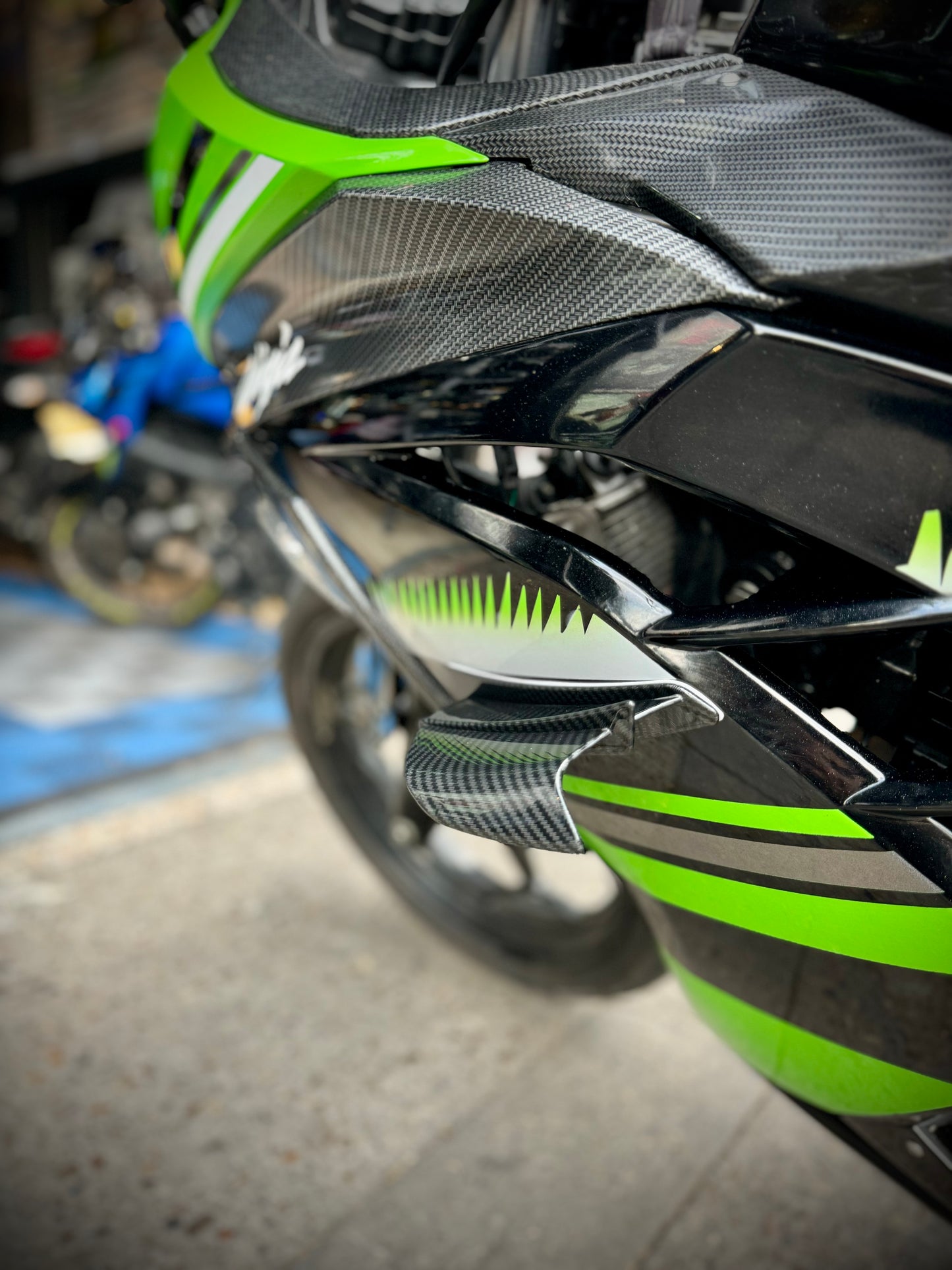 ALERONES CARBON KAWASAKI NINJA300