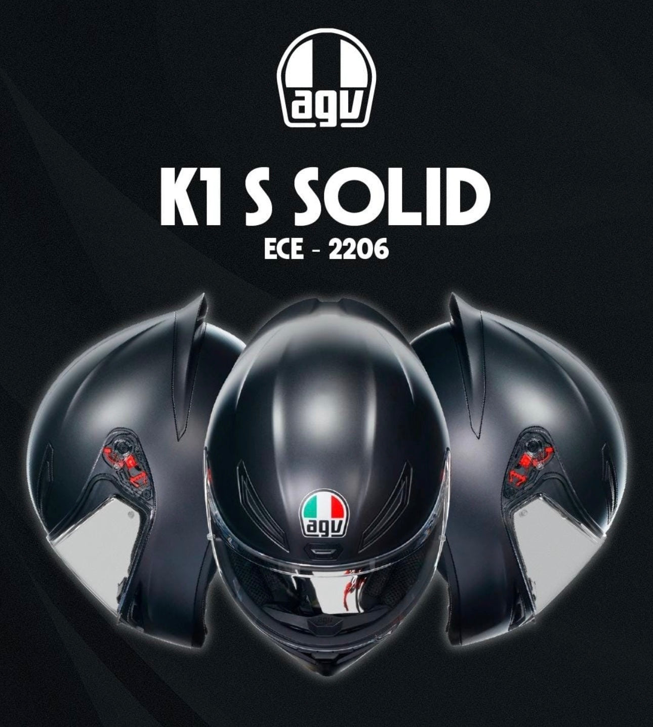 AGV K1S NEGRO MATE