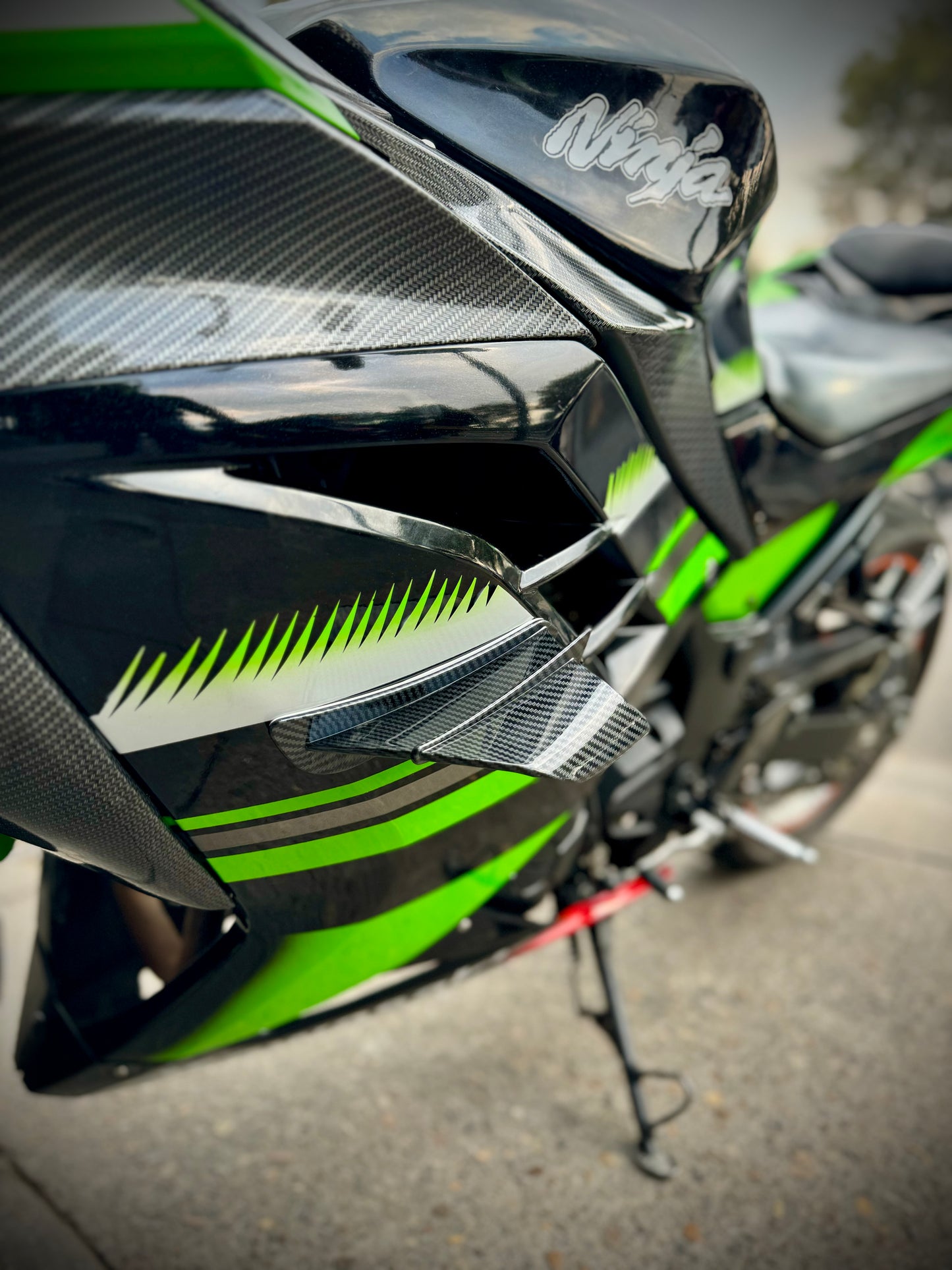 ALERONES CARBON KAWASAKI NINJA300