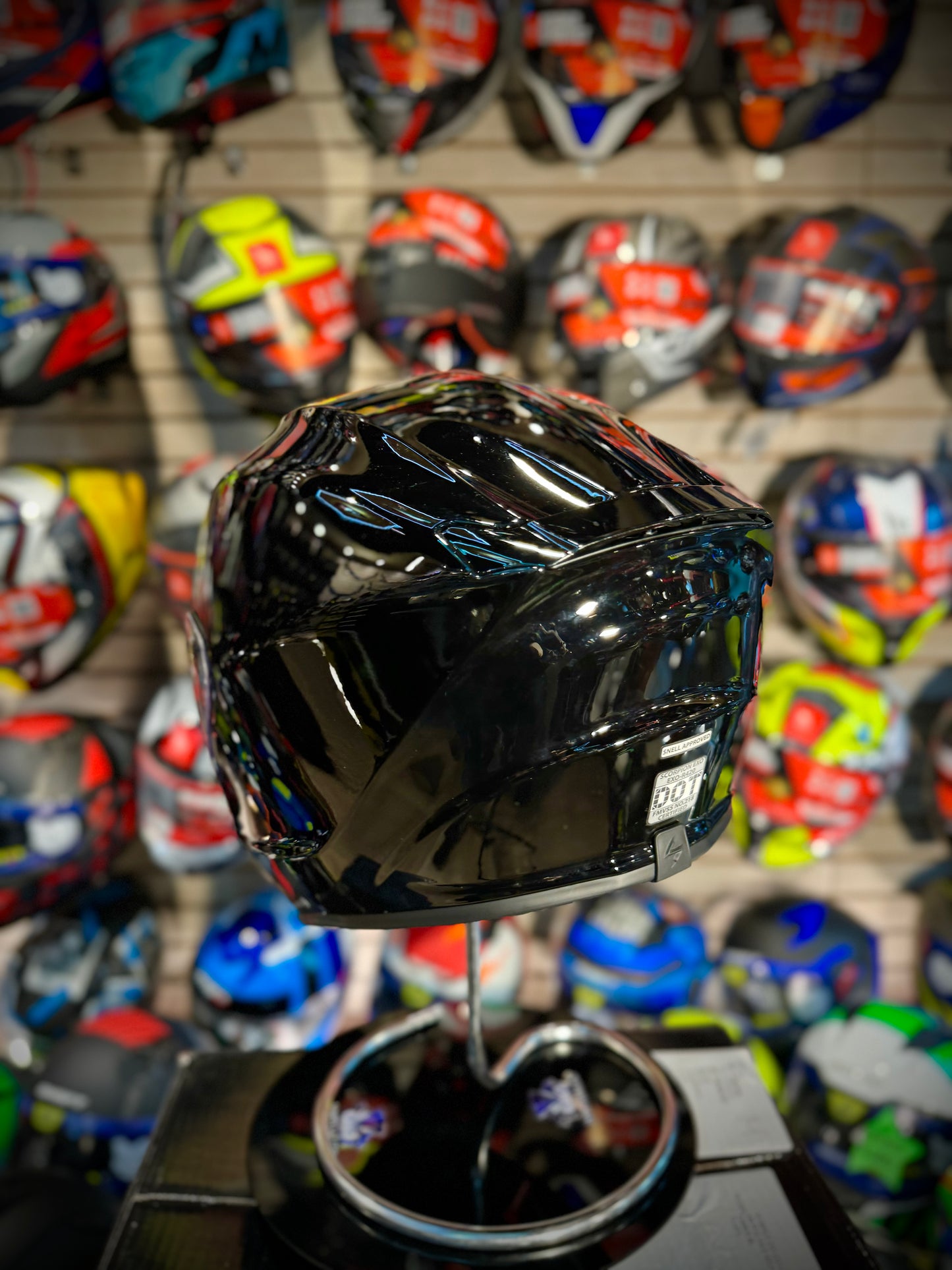 SCORPION EXO-R420 NEGRO BRILLANTE