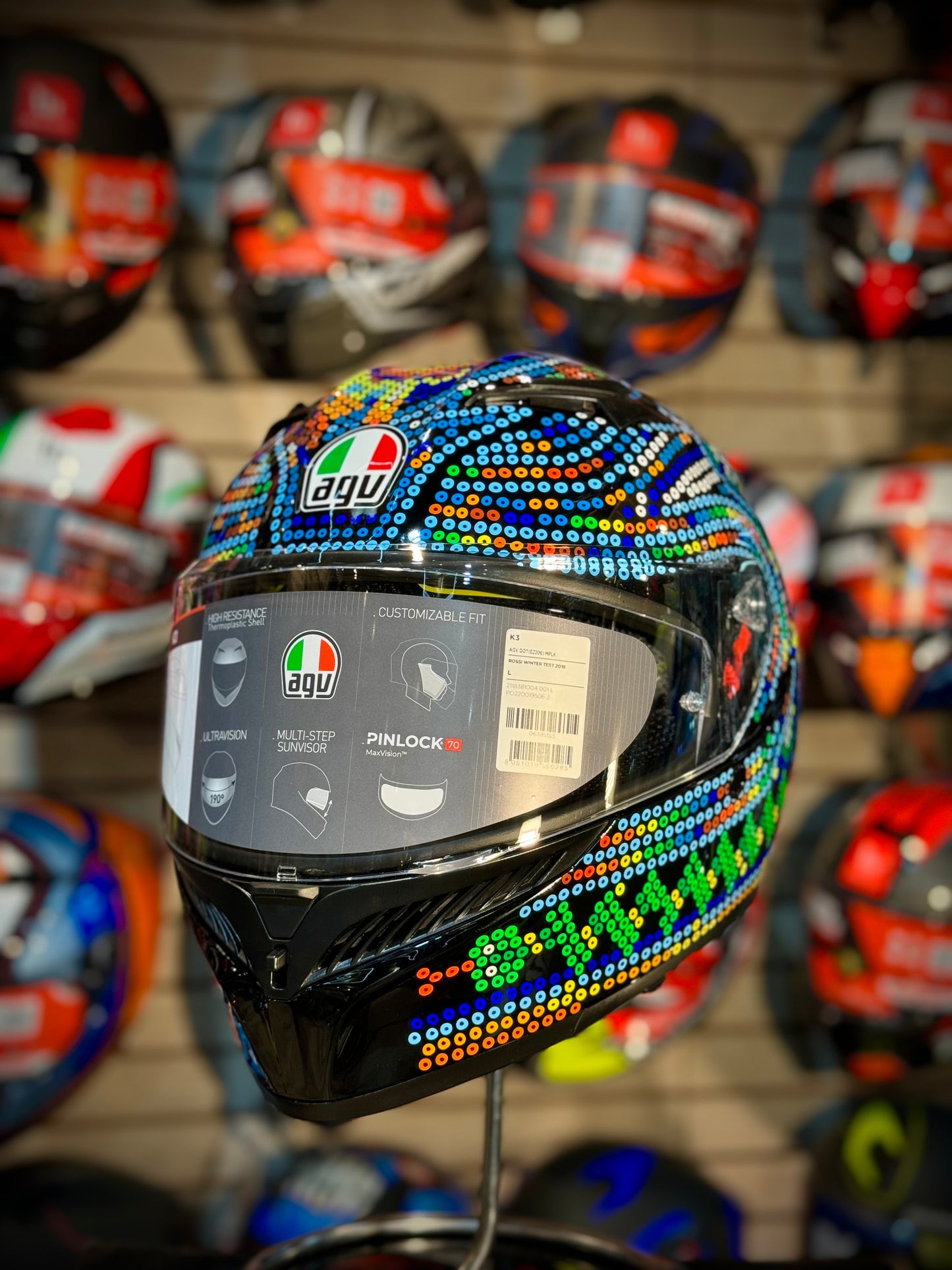 AGV K3 ROSSI WINTER TEST 2018