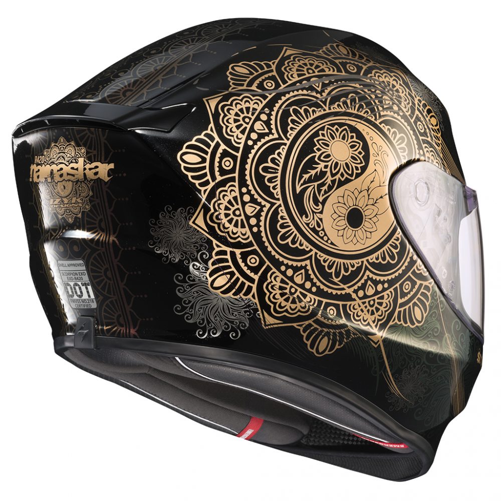 SCORPION EXO-R420 NAMASKAR BLACK GOLD