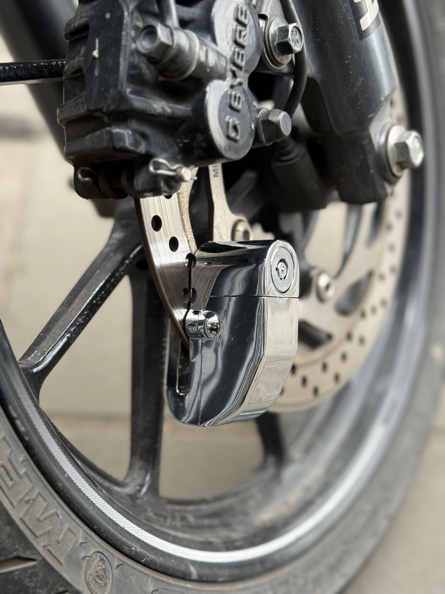 CANDADO DE DISCO CON ALARMA PESADO