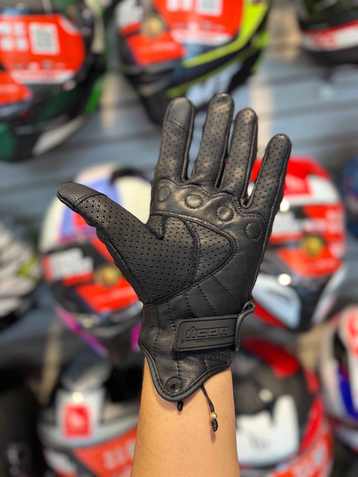 GUANTES DE CUERO ICON PERSUIT