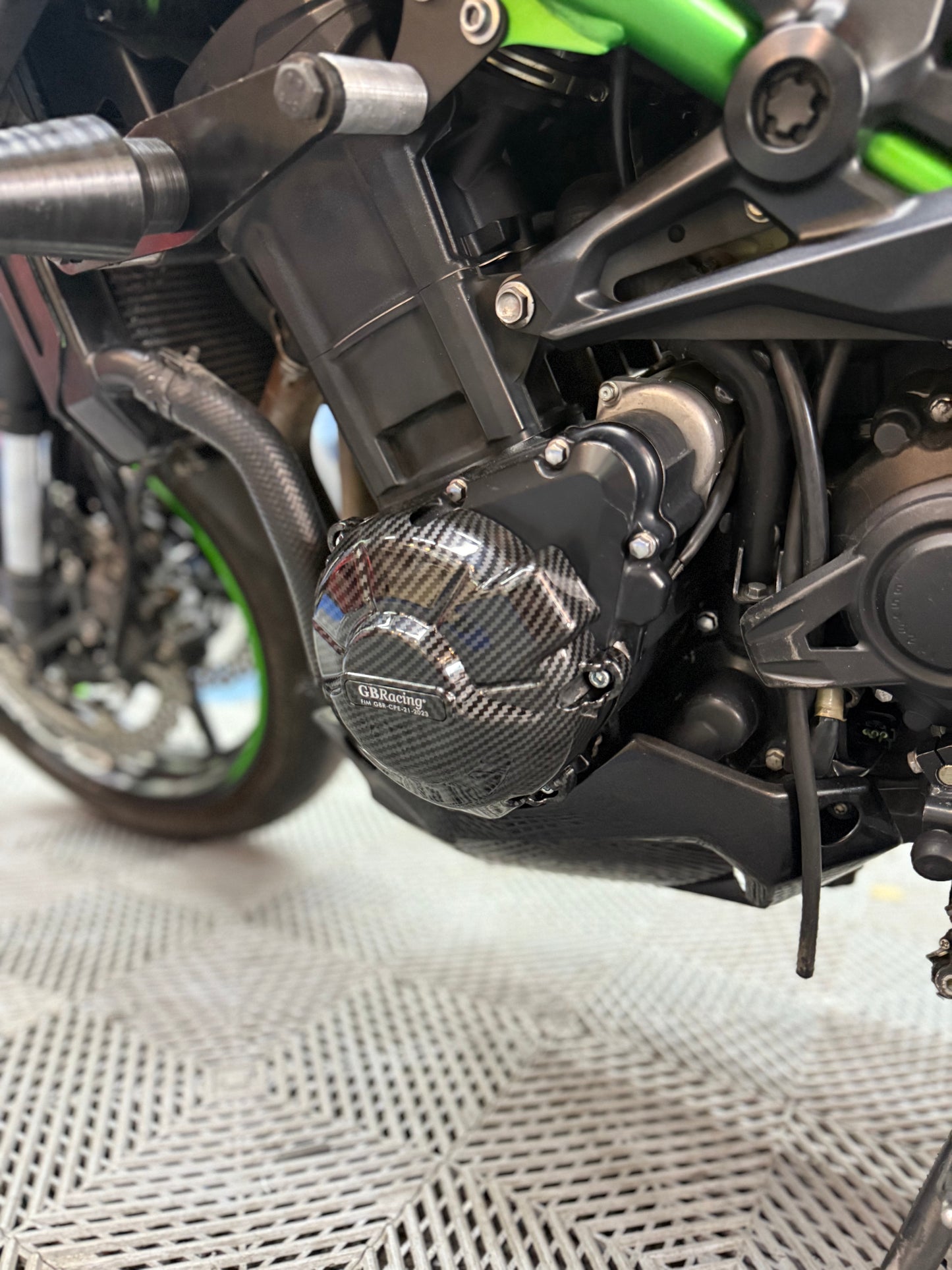 SLIDERS CUBIERTA DE MOTOR KAWASAKI Z900
