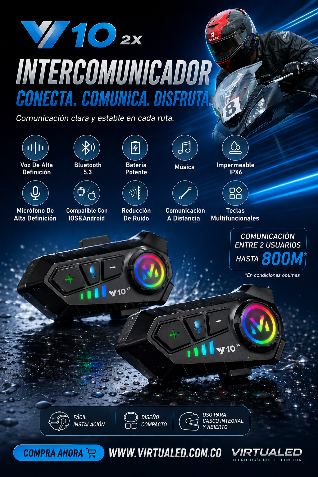 INTERCOMUNICADOR Y10 2X