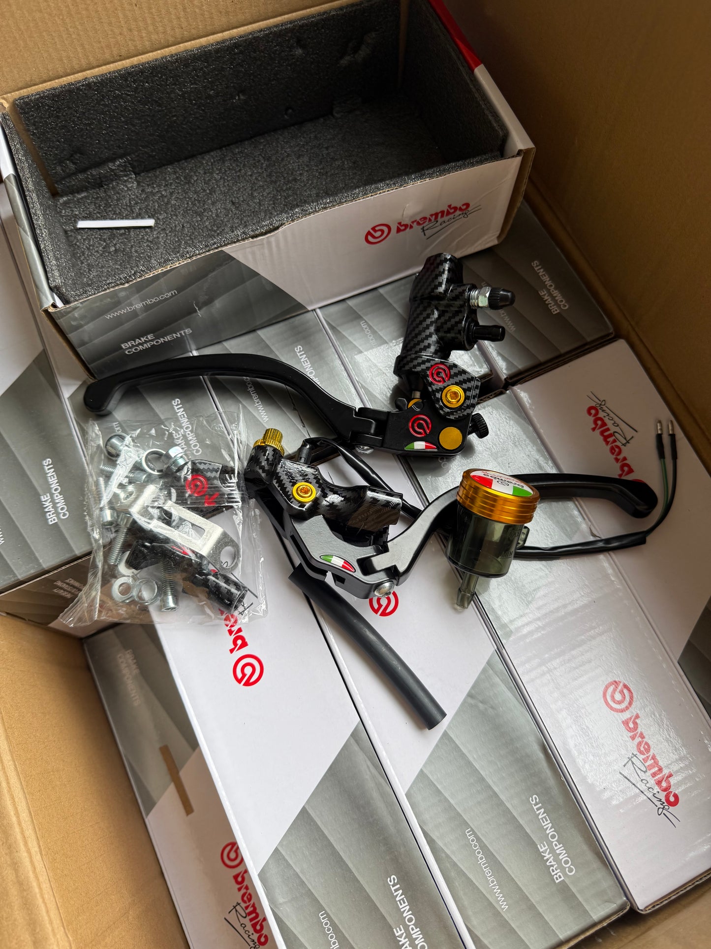 MANIGUETAS BREMBO CARBONO